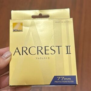 Nikon ARII-PF77 ARCREST II
PROTECTION FILTER 77mm New in
Box from Japan